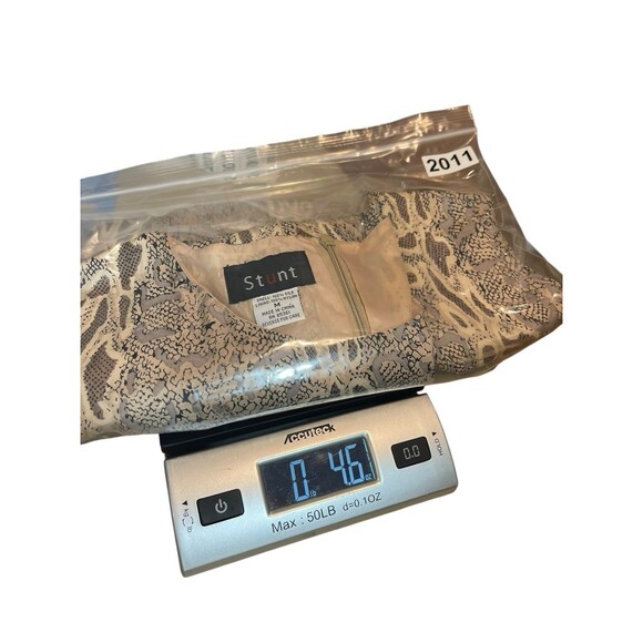 VTG Stunt 100% Silk Dress Women’s M Snakeskin Animal Print Sleeveless Dress - Picture 11 of 12